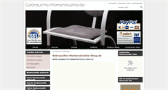 Desktop Screenshot of gebrauchte-markenstuehle.de